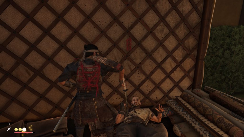 Ghost of Tsushima 小川道場（蒙古の拠点）起きてびっくり