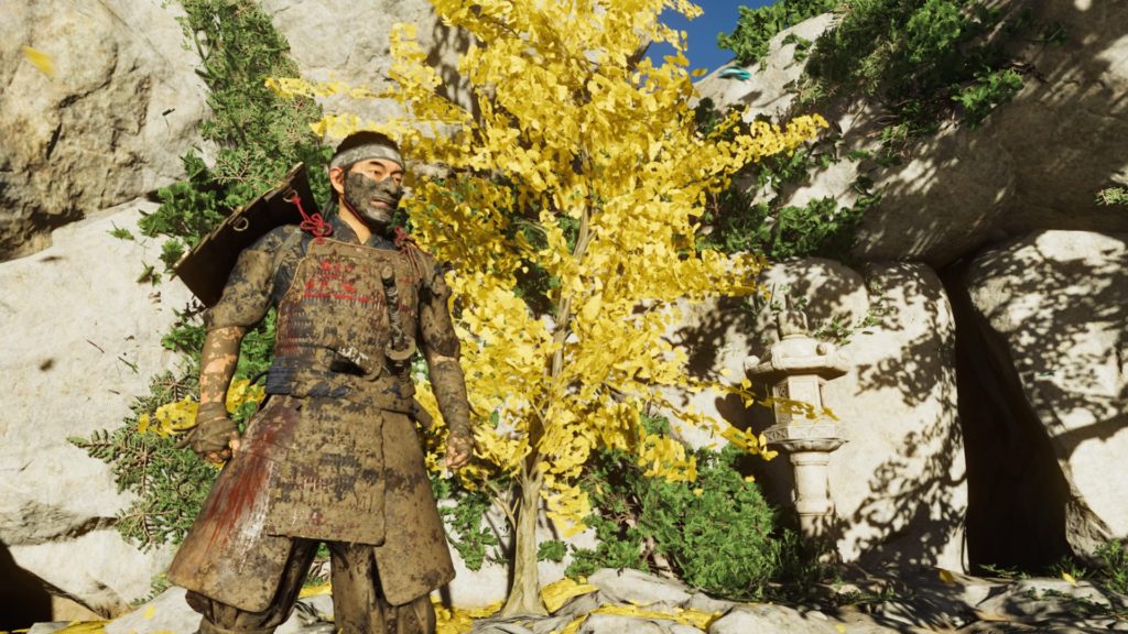 Ghost of Tsushima 軒下を通るとめっちゃ泥まみれ