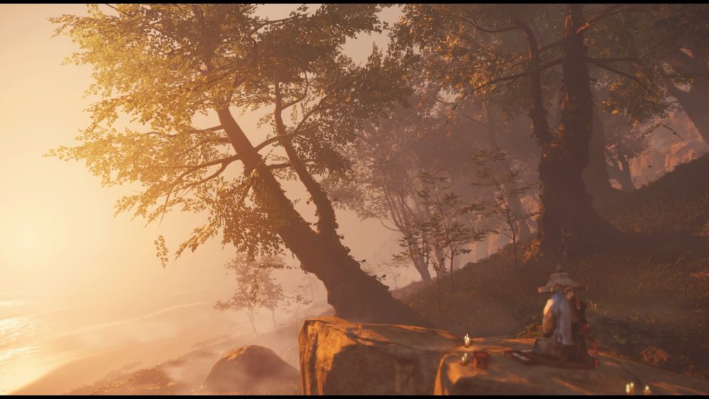 ゴーストオブツシマ　豆酘の歌　西の海に沈む夕陽