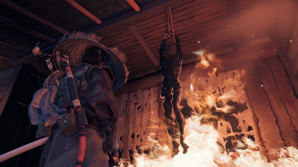 ゴーストオブツシマ 対馬のために（浮世草）吊るされ燃やされる百姓