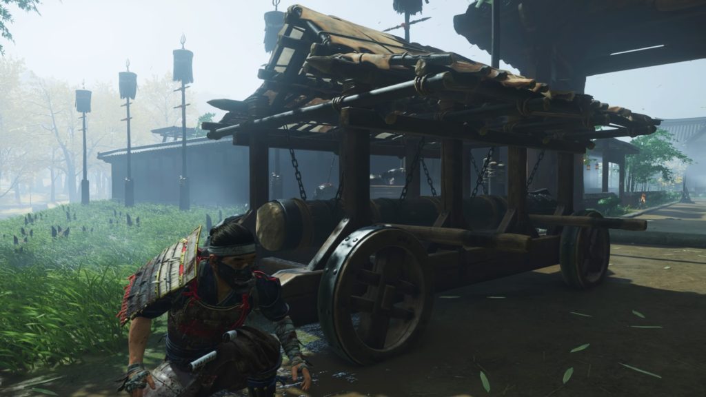 Ghost of Tsushima 小川道場（蒙古の拠点）扉をぶち壊す大木