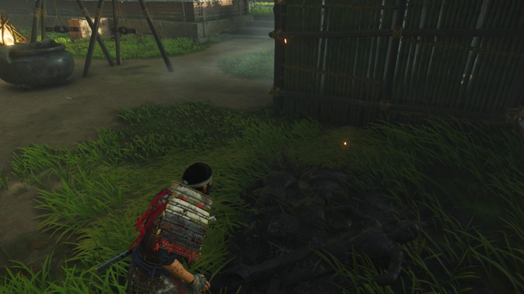 Ghost of Tsushima 小川道場（蒙古の拠点）また島民を灰にしている