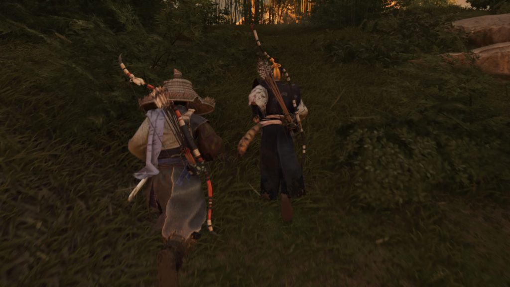 ゴーストオブツシマ　師と弟子と（浮世草）石川先生と2人で移動