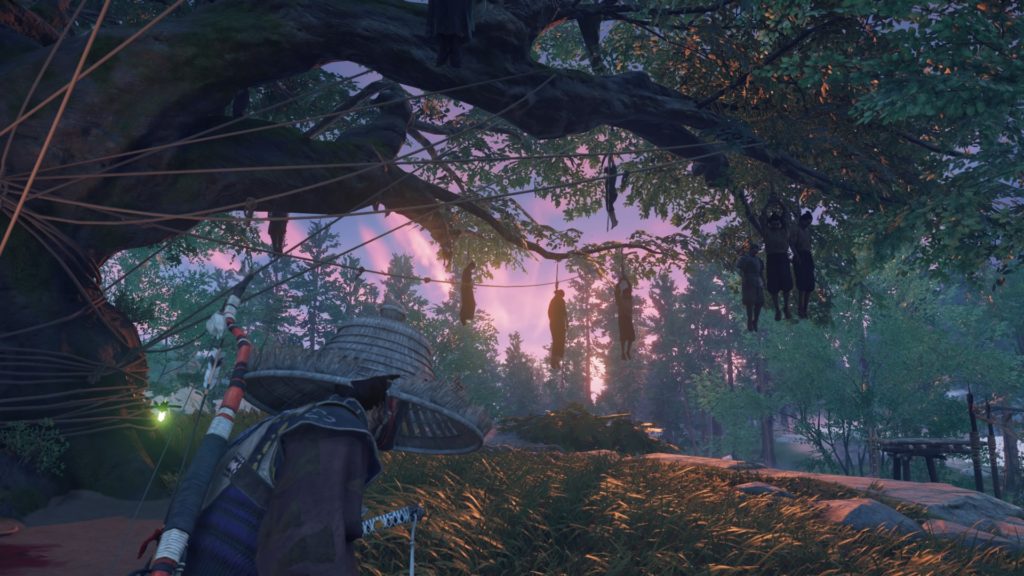 ゴーストオブツシマ　急流の辻　吊るされた住民