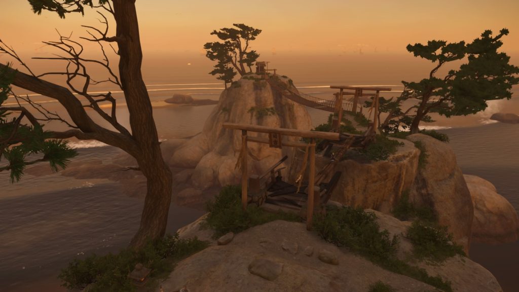 ゴーストオブツシマ　連岩神社　美しい吊り橋