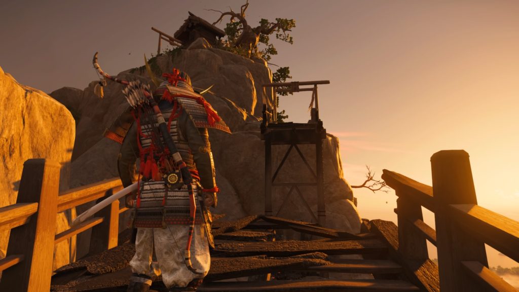 Ghost of Tsushima 矢野岳神社 焼け落ちた橋２つ目