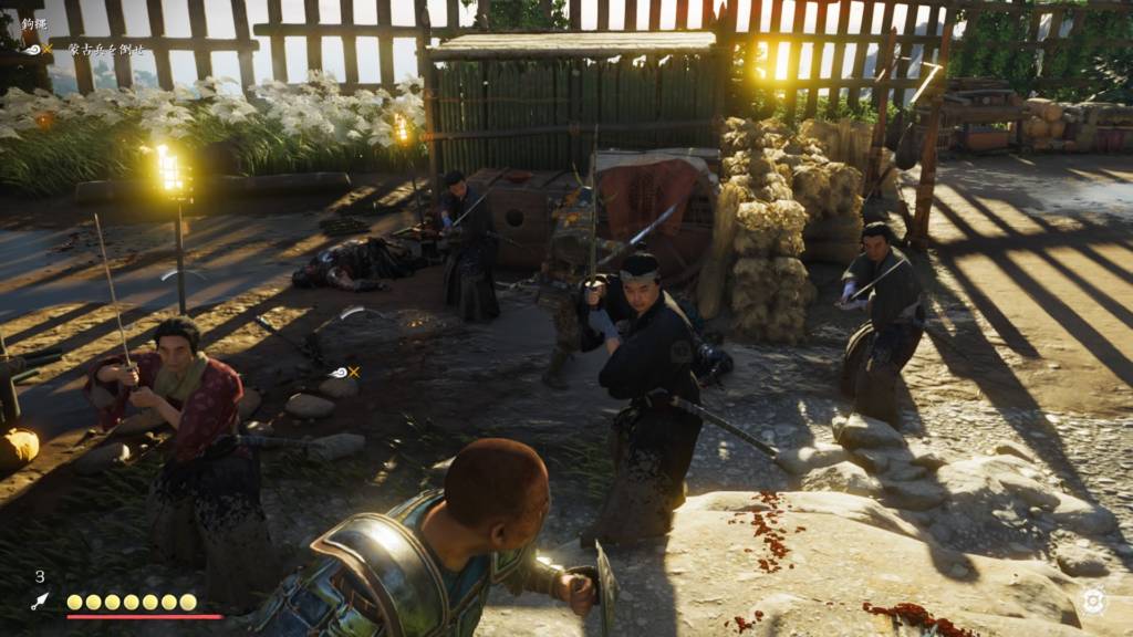 ゴーストオブツシマ 鉤縄（仁之道）突撃！菅笠衆