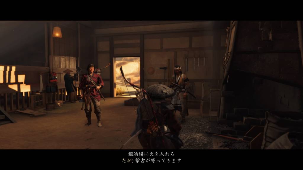 Ghost of Tsushima 鍛冶場に火を(仁之道)鍛冶場に火を