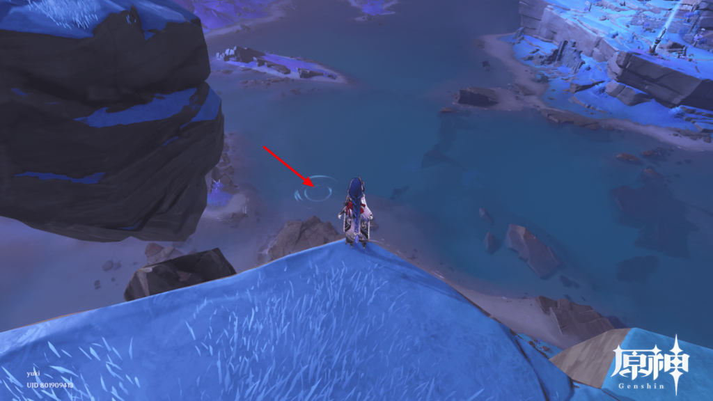 原神　釣り　越石村の釣り場（東）　詳細画像