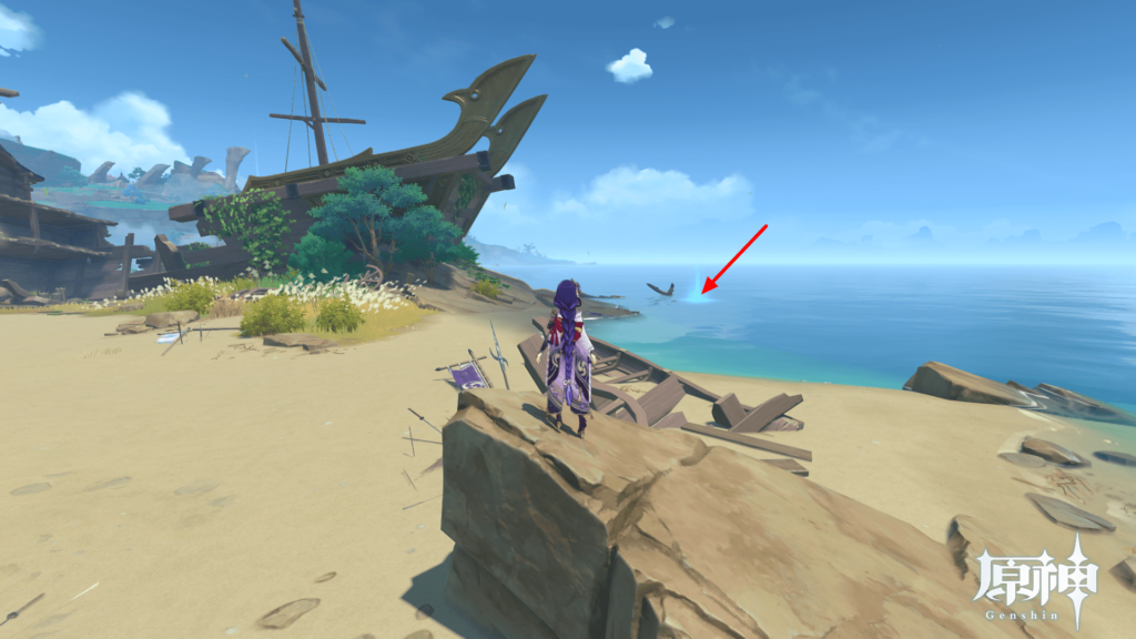 原神　釣り　名椎の浜　詳細画像