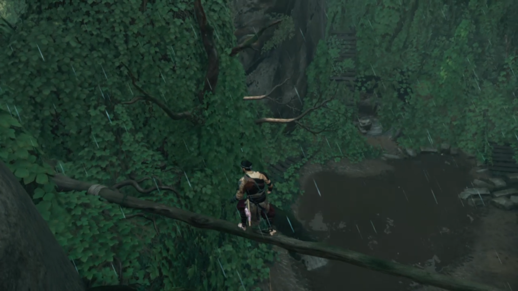 ゴーストオブツシマ　仲蔦神社　木に飛び移る