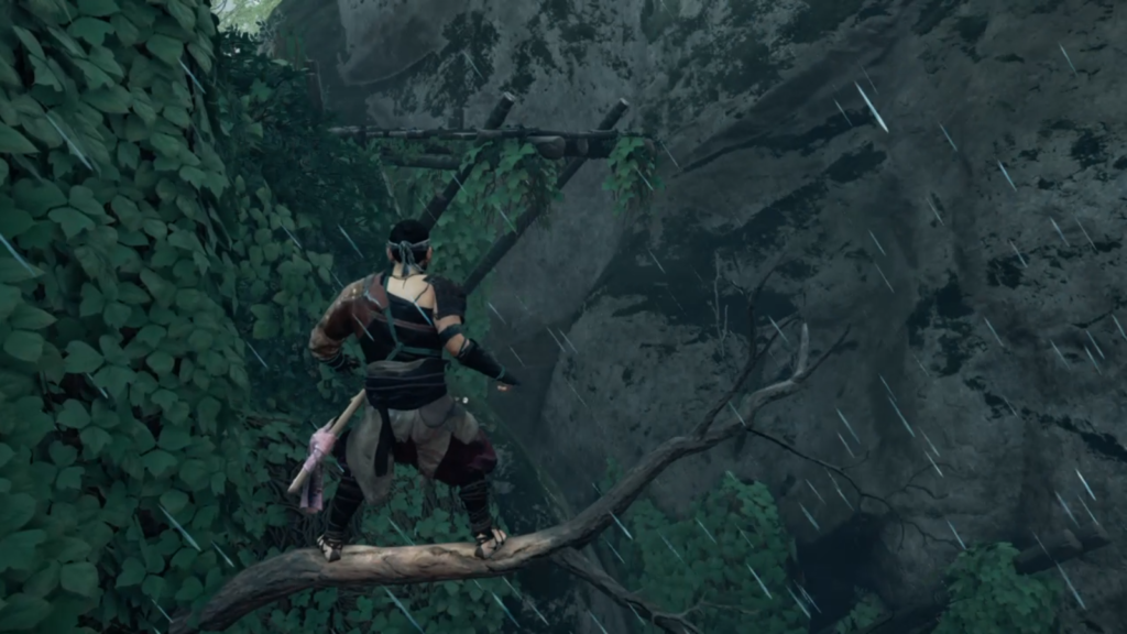 ゴーストオブツシマ　仲蔦神社　木の橋に飛び移る