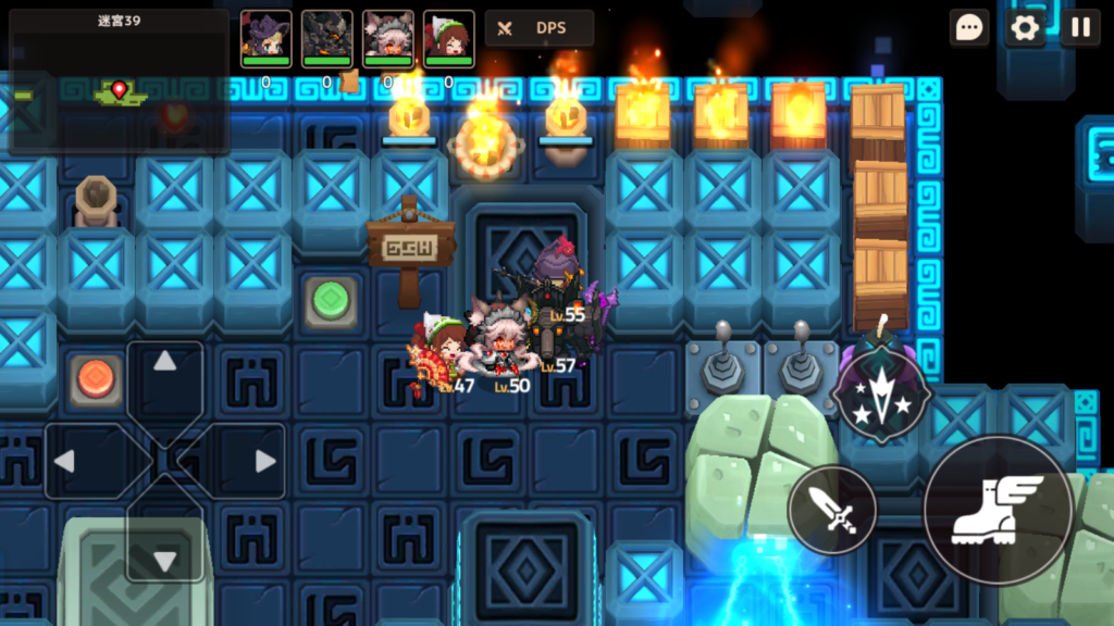 火をつけて大岩を爆破