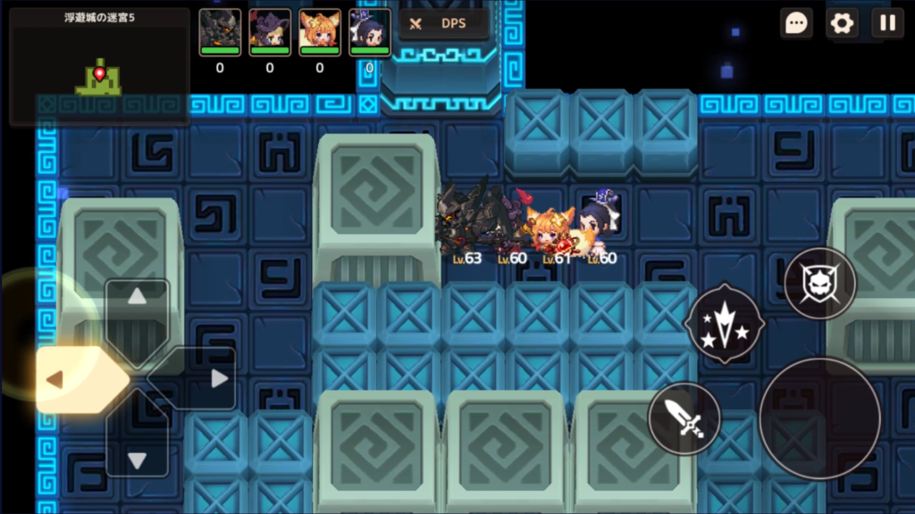 左に押してルートを確保する