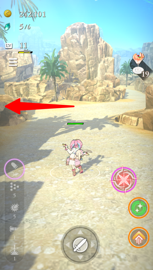 宝箱2つ目への道