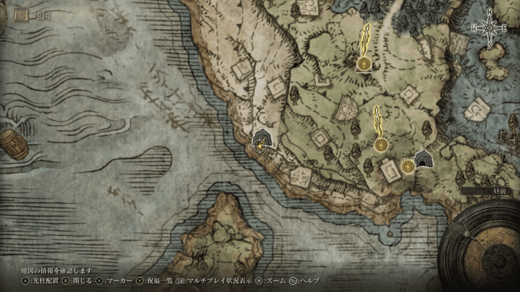 エルデンリング海岸の洞窟の画像2