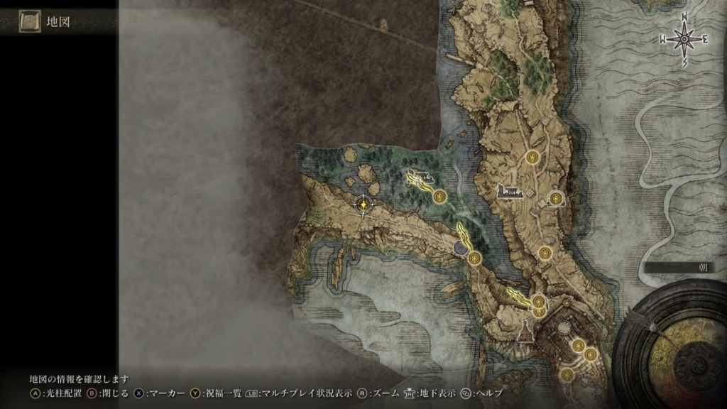 エルデンリング湖脇の結晶洞窟の画像1